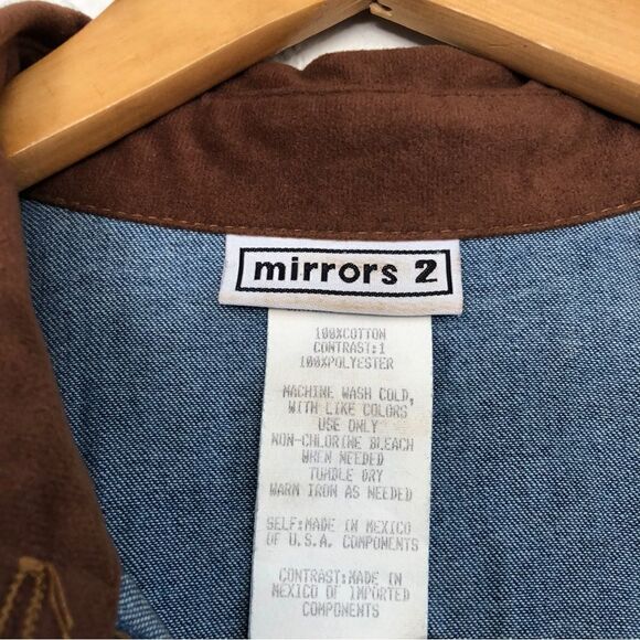 Vintage Western Blue Maxi Dress with Brown Accents - Picture 6 of 11